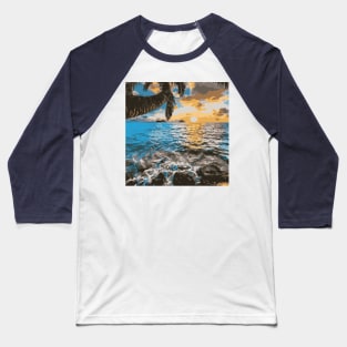 Sunset Beach and Trees I Landscape Calm Love Baseball T-Shirt